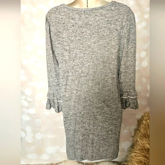 Max Studio | Gray French Terry Knit Dress - Picture 2 of 9